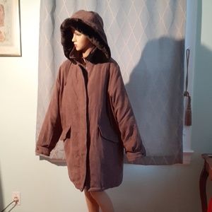 Bromley Sport real down hooded winter coat medium